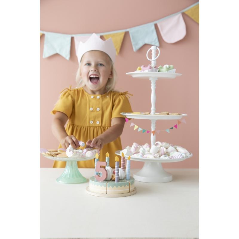 Little Dutch Wooden cake with candles XL