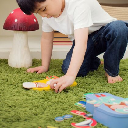 Djeco Μαγνητικό παιχνίδι σύνθεσης με ξύλινα μαγνητάκια 'Επαγγέλματα'