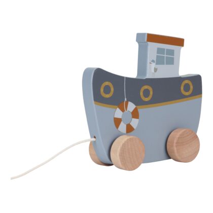 LITTLE DUTCH. Ξύλινη τρεχαλίτσα καραβάκι Sailors Bay