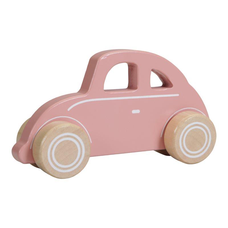 LITTLE DUTCH. Ξύλινο αυτοκινητάκι σκαραβαίος (ροζ)