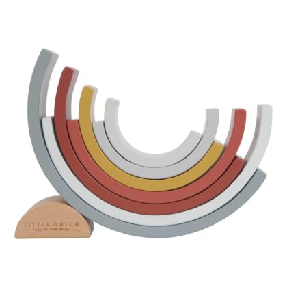 LITTLE DUTCH. Ξύλινο τρισδιάστατο Ουράνιο Τόξο Pure & Nature (πολύχρωμο)