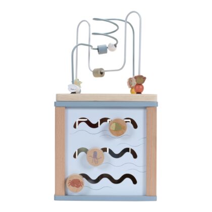 LITTLE DUTCH. Ξύλινος κύβος δραστηριοτήτων με προγραφή Ocean