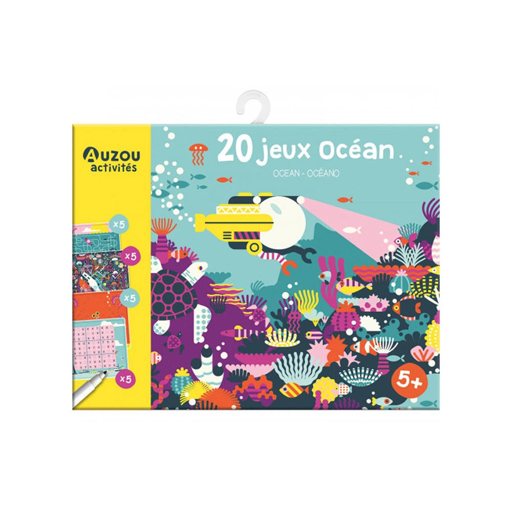 Auzou - My Games Pouch - 20 Games - Ocean