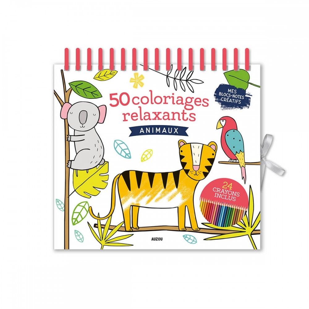 Auzou - My Creative Notebooks - 50 Animal Scenes To Colour