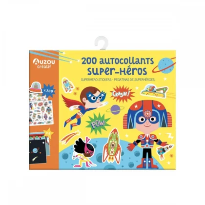 Auzou - 200 Stickers - Superheroes