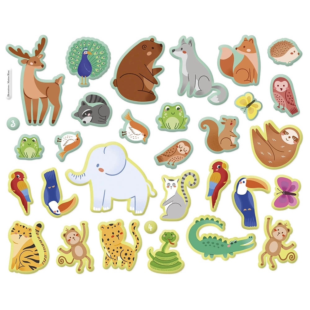 Auzou - My 3D Stickers - Animals