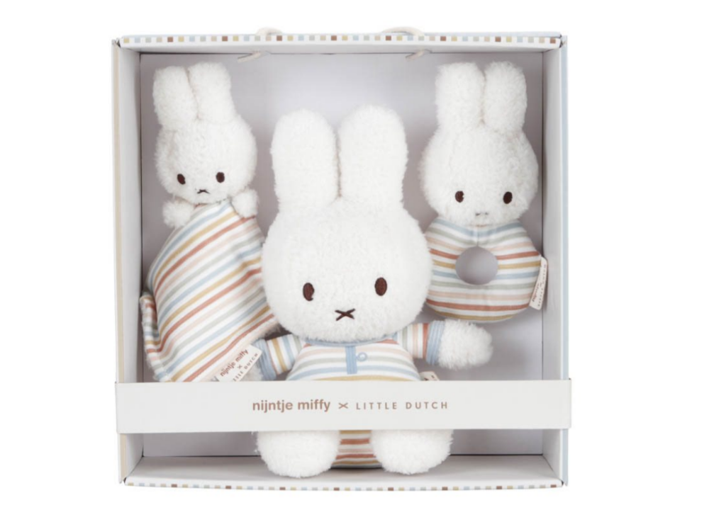 LITTLE DUTCH. Σετ δώρου Miffy Vintage Sunny Stripes
