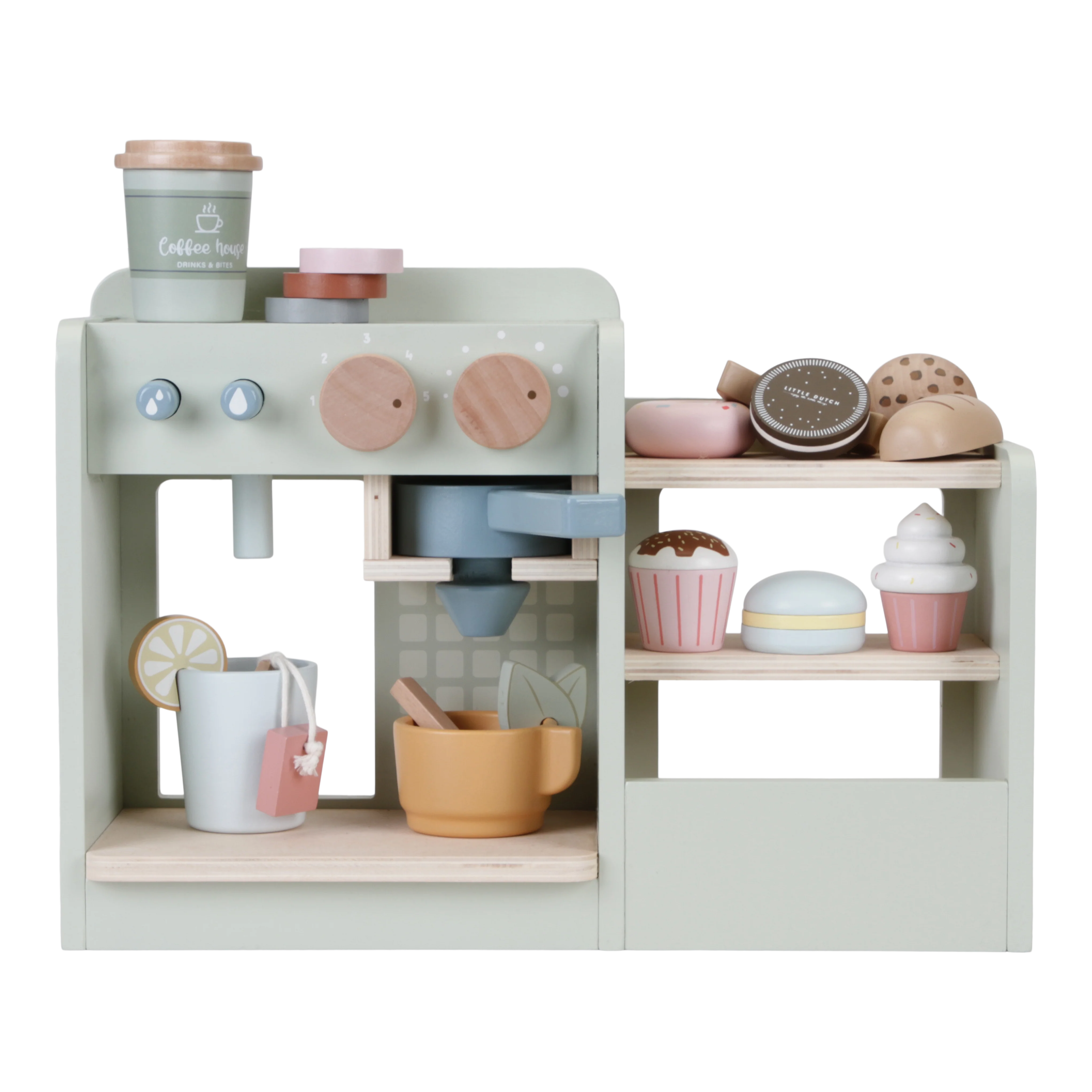 LITTLE DUTCH. Ξύλινη μηχανή καφέ (large)