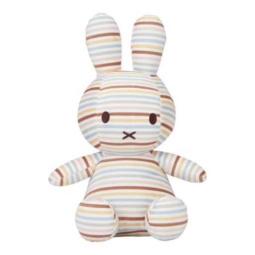 LITTLE DUTCH. Υφασμάτινη κούκλα Miffy Vintage Sunny Stripes all over 35cm