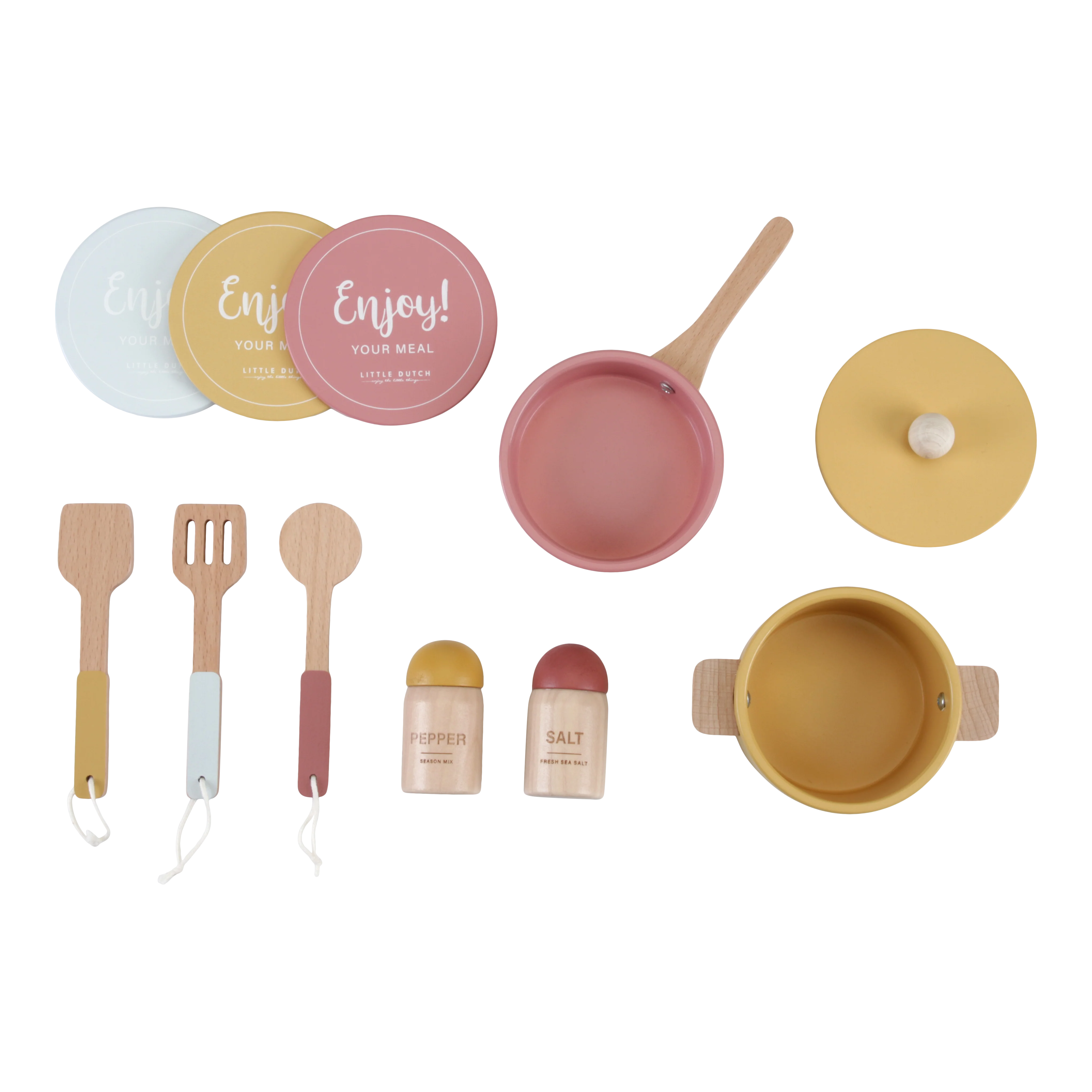 LITTLE DUTCH. Ξύλινη κουζίνα με αξεσουάρ παιχνιδιού.