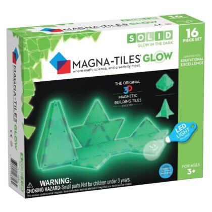 Magna-Tiles Μαγνητικό Παιχνίδι 16 κομματιών Glow