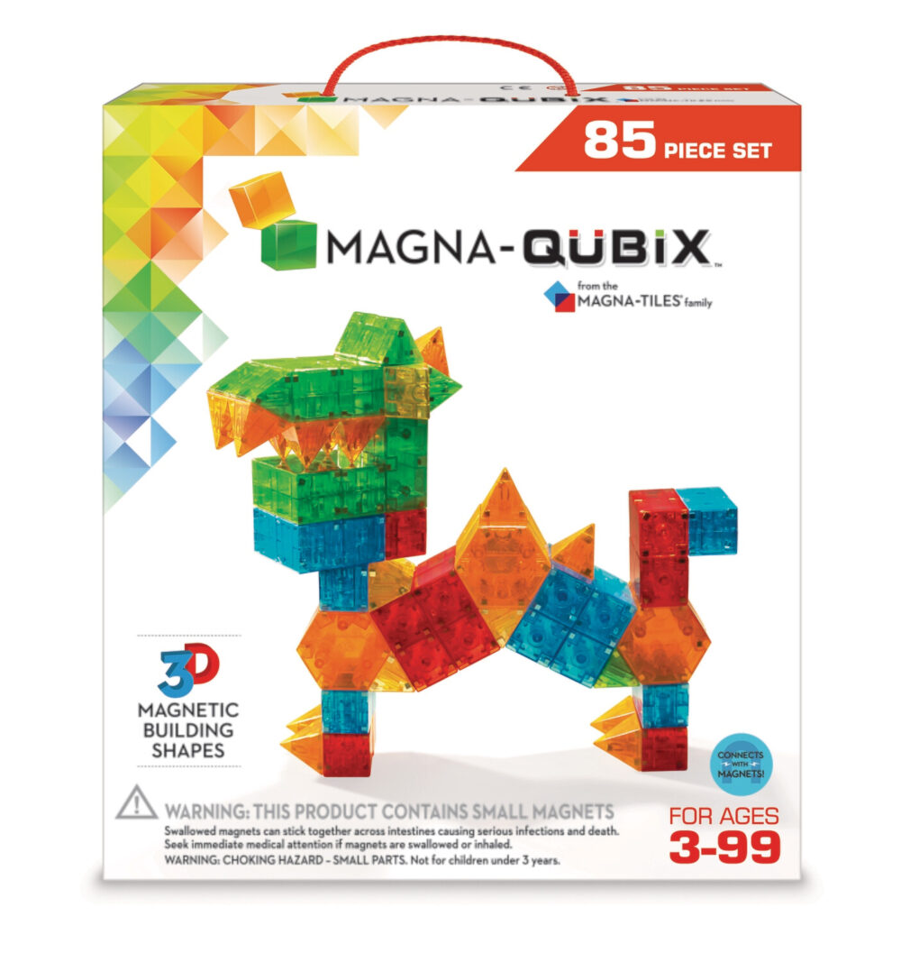 Magna-Tiles Μαγνητικό Παιχνίδι 85 κομματιών QuBix