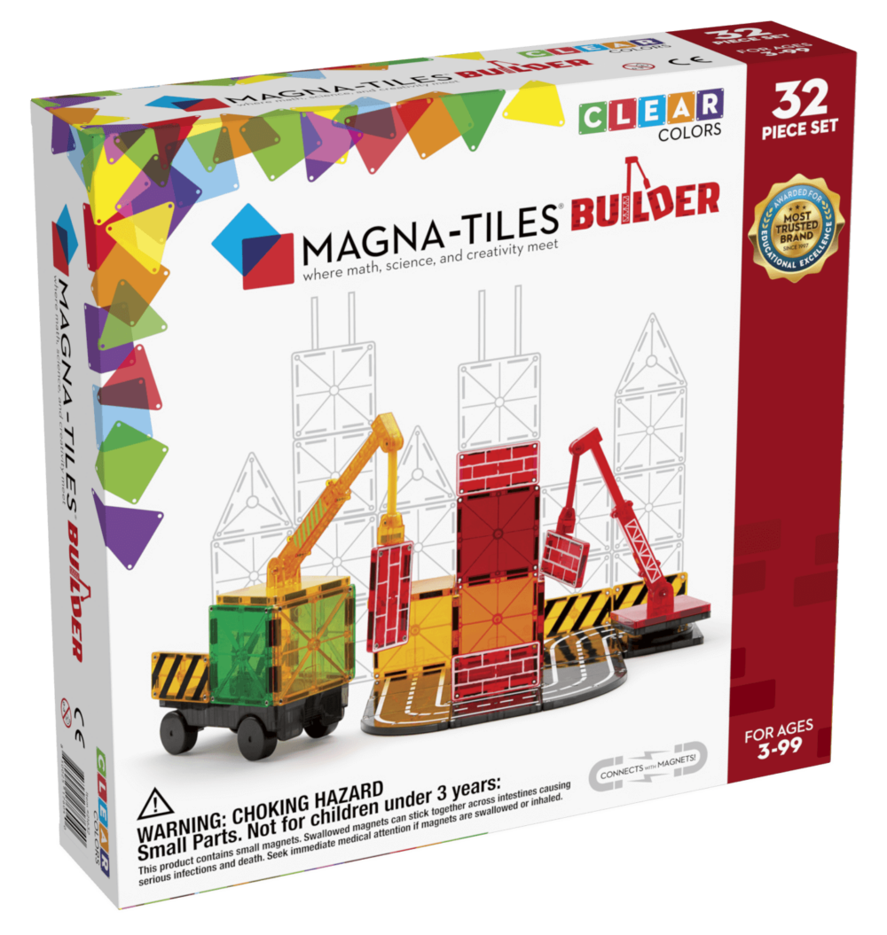 Magna-Tiles Μαγνητικό Παιχνίδι 32 κομματιών Builder