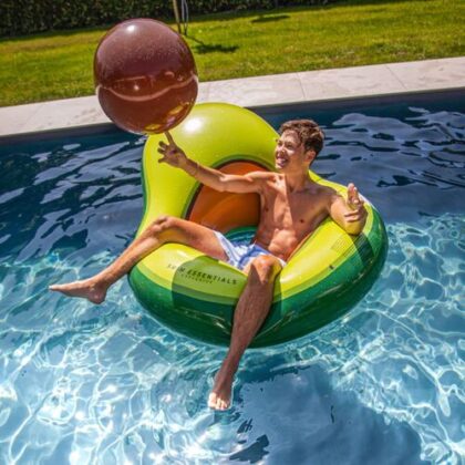 Swim Essentials: Στρώμα θαλάσσης με φουσκωτή μπάλα για παιδιά από 11+ ετών - "Avocado"