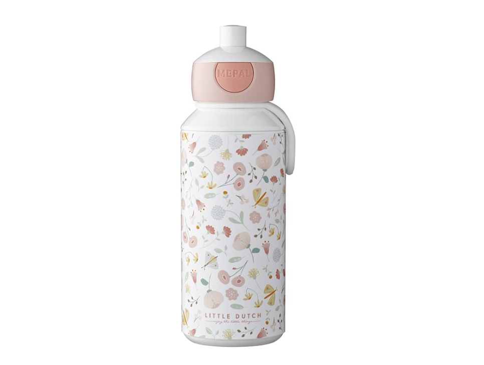 LITTLE DUTCH. Μπουκάλι με pop-up στόμιο Flowers & Butterflies 400ml