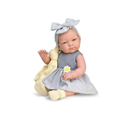 Magic baby κούκλα "Jenny με Γκρι Φόρεμα"