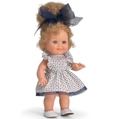 Magic baby κούκλα "Betty με σγουρά μαλλιά και μπλε φιόγκο"