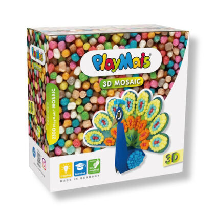 Playmais - 2.300 τεμάχια 3D Παγώνι, Σφουγγαράκια από καλαμπόκι