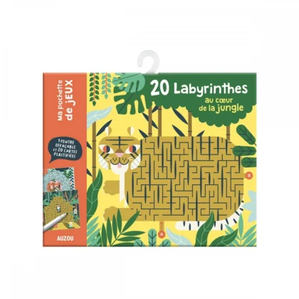 Auzou - My Games Pouch - 20 mazes - Jungle