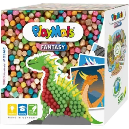 Playmais - 2.300 τεμάχια 3D Δράκος, Σφουγγαράκια από καλαμπόκι
