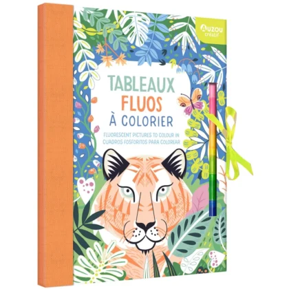 Auzou - My Creative Notebook - Fluorescent Pictures to Colour In