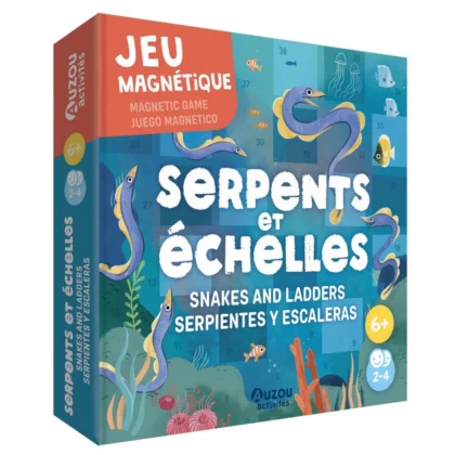Auzou - Snakes and Ladders - Magnetic Games