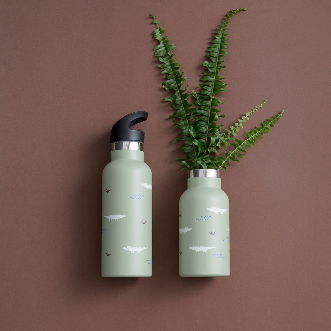 Fresk: Θερμός με διπλό τοίχωμα από ανοξείδωτο ατσάλι και ενσωματωμένο καλαμάκι 350ml - Crocodile Fresk: Θερμός με διπλό τοίχωμα από ανοξείδωτο ατσάλι και ενσωματωμένο καλαμάκι 350ml - Crocodile