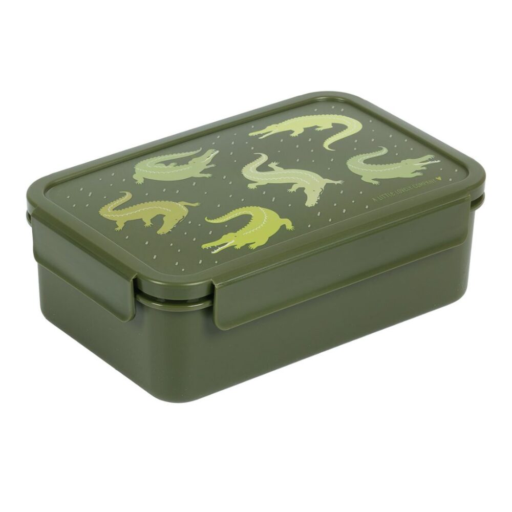 A little lovely company: Δοχείο φαγητού Bento με χωρίσματα 1,2 L - Crocodiles
