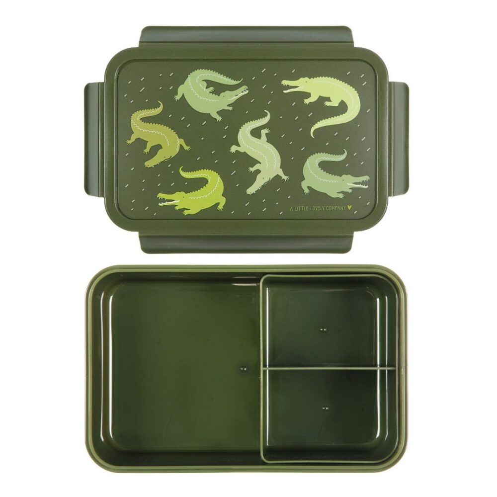 A little lovely company: Δοχείο φαγητού Bento με χωρίσματα 1,2 L - Crocodiles