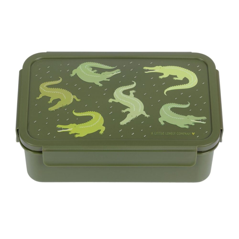 A little lovely company: Δοχείο φαγητού Bento με χωρίσματα 1,2 L - Crocodiles