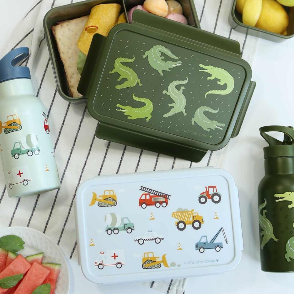 A little lovely company: Δοχείο φαγητού Bento με χωρίσματα 1,2 L - Crocodiles