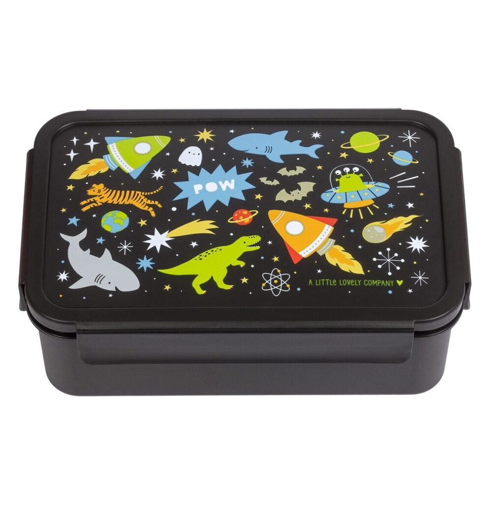 A little lovely company: Δοχείο φαγητού Bento με χωρίσματα 1,2 L - Galaxy