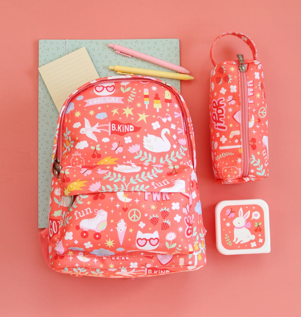 A little lovely company: Σετ 4 δοχεία φαγητού Lunch & Snack Box - Fun