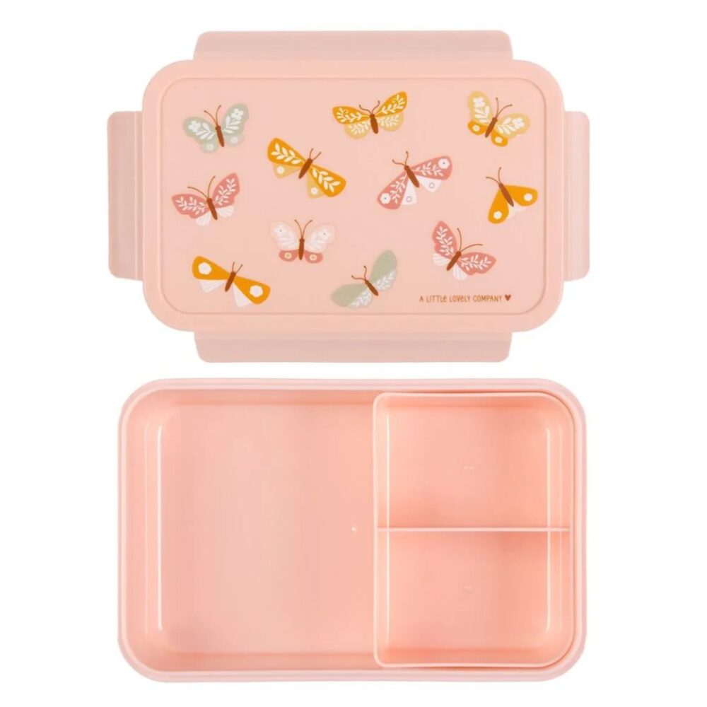 A little lovely company: Δοχείο φαγητού Bento με χωρίσματα 1,2 L - Butterflies