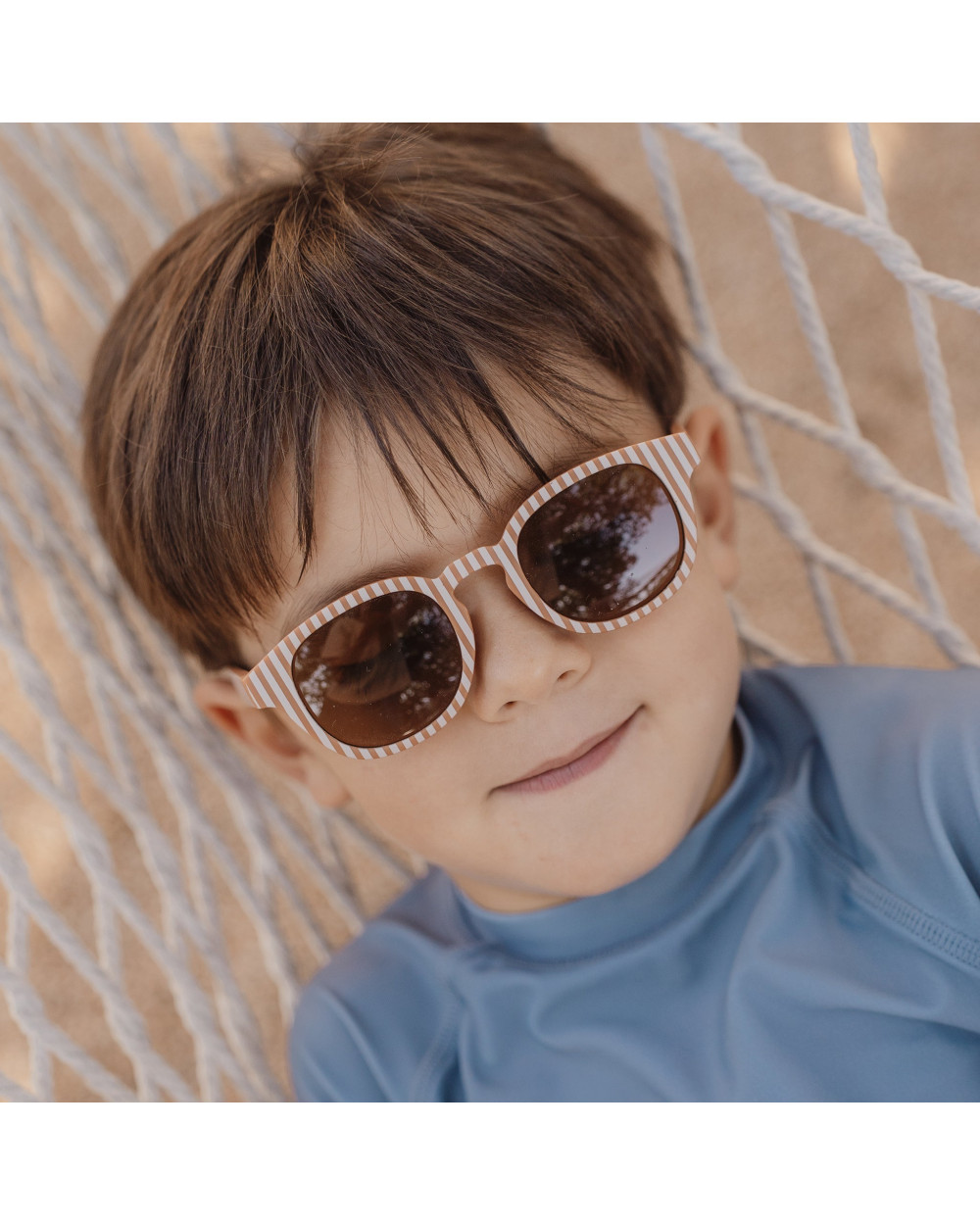 LITTLE DUTCH. Παιδικά γυαλιά ηλίου UV 400 Ocean Brown Stripes
