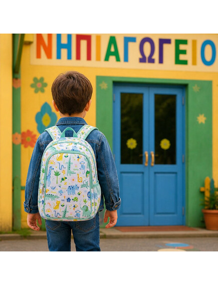 A little lovely company: Tσάντα πλάτης νηπιαγωγείου με ισοθερμική θήκη - Jungle